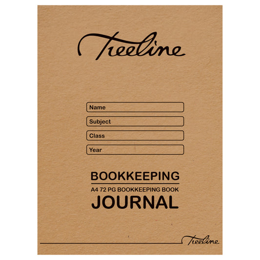 TREELINE A4 Exercise Book 72 pg Soft Cover Journal Bookkeeping