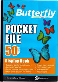 BUTTERFLY A4 Pocket File 50 Page