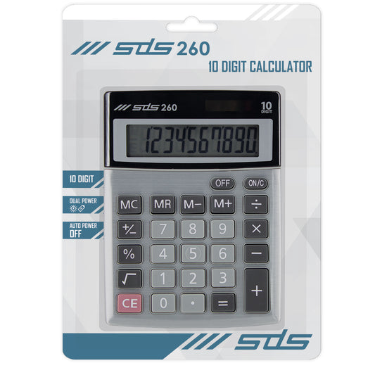 SDS Calculator 10 Digit LCD