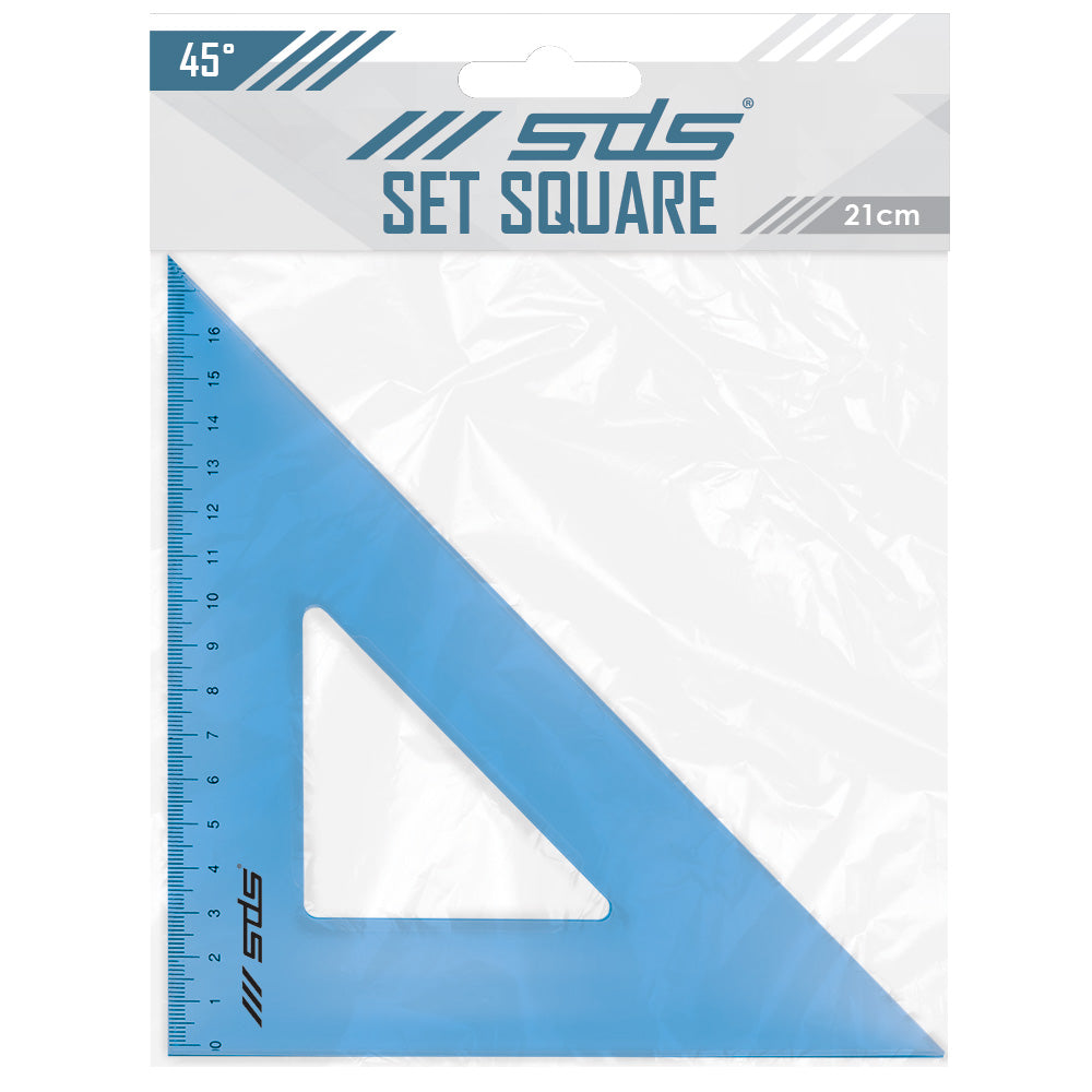SDS Set Square 45 degree 21cm