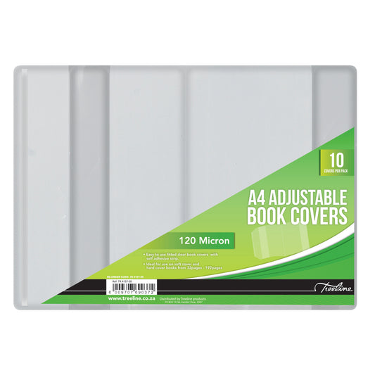 TREELINE A4 Book Cover Adjustable 10's