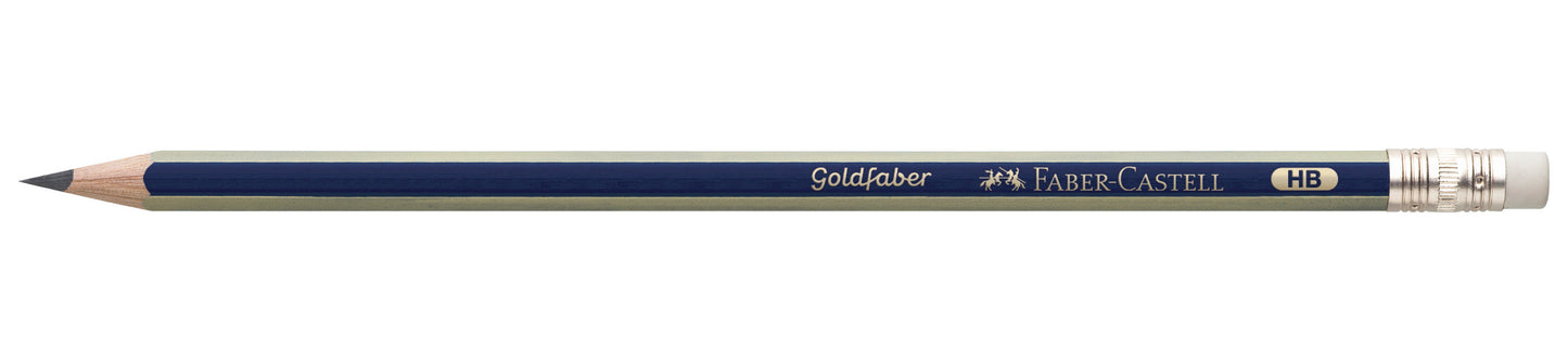 FABER CASTELL Goldfaber Erasertip Pencil HB (12's)