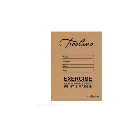 TREELINE A5 Exercise book 48 pg Feint & Margin College