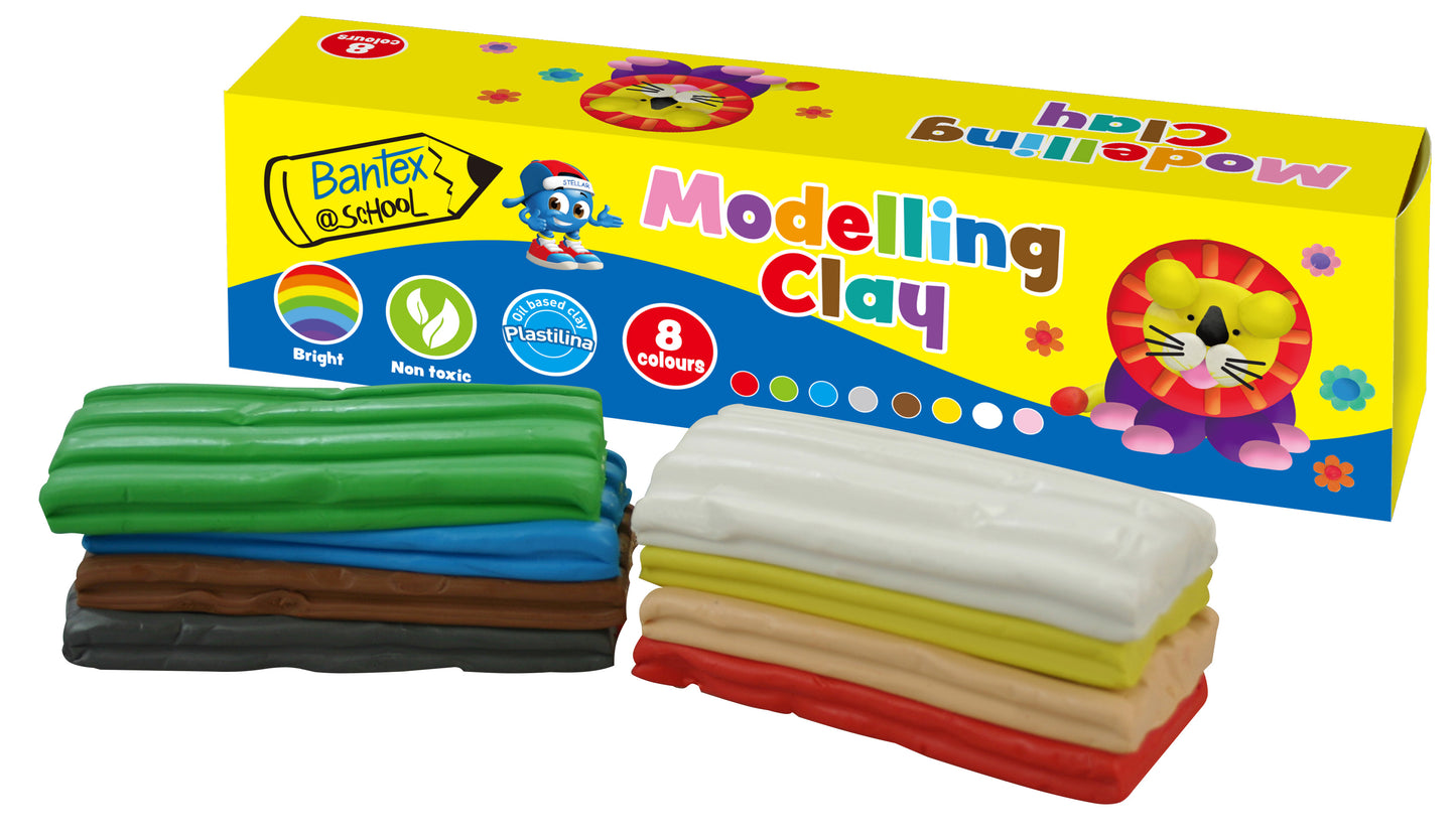 BANTEX @School Modelling Clay 500GMS - 8 Per Box