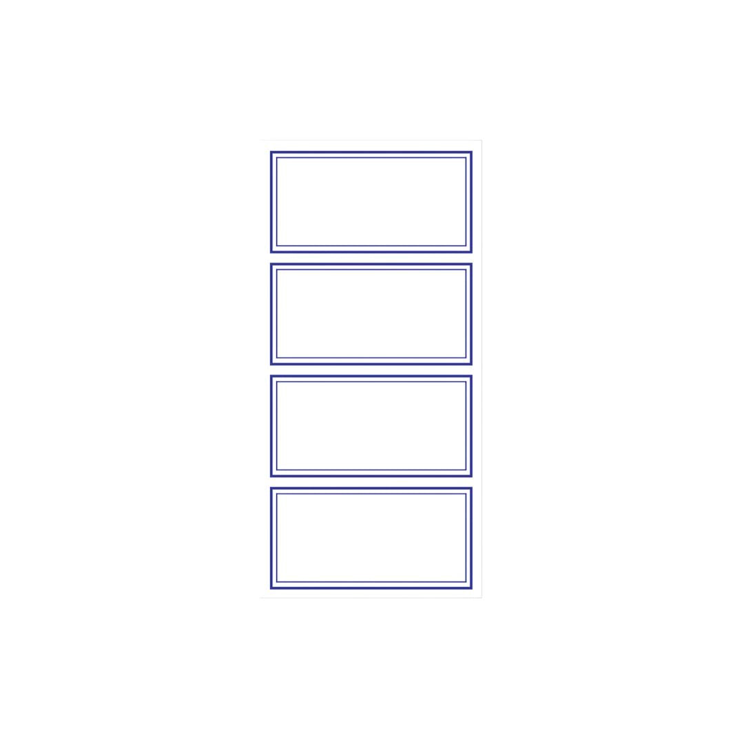 TREELINE Blue Border Labels 24's 78 x 38mm