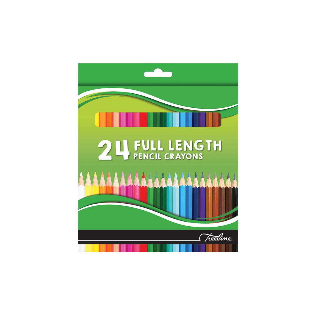 TREELINE Crayons Pencil 24's Full Length
