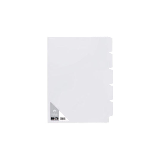 MEECO A4 5 Tab Secretarial Folder PVC 160 Micron 5 Pack