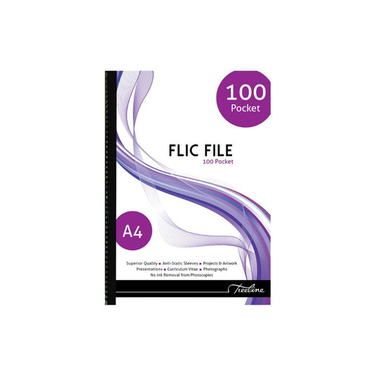 A4 Flic File Pocket File 100 Page