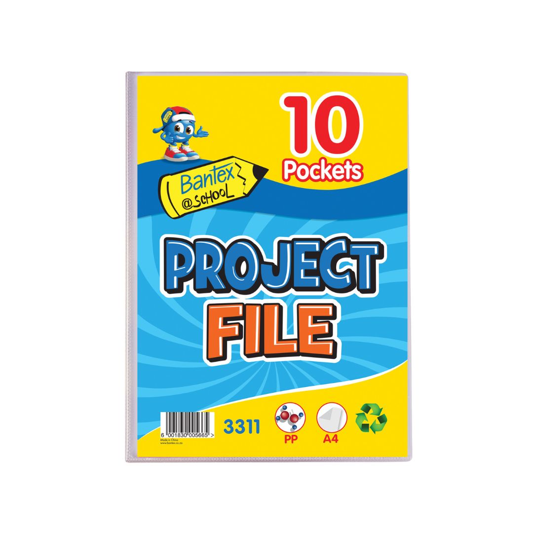 BANTEX (PP) Project Files - Front Pocket A4 - 10 Pockets
