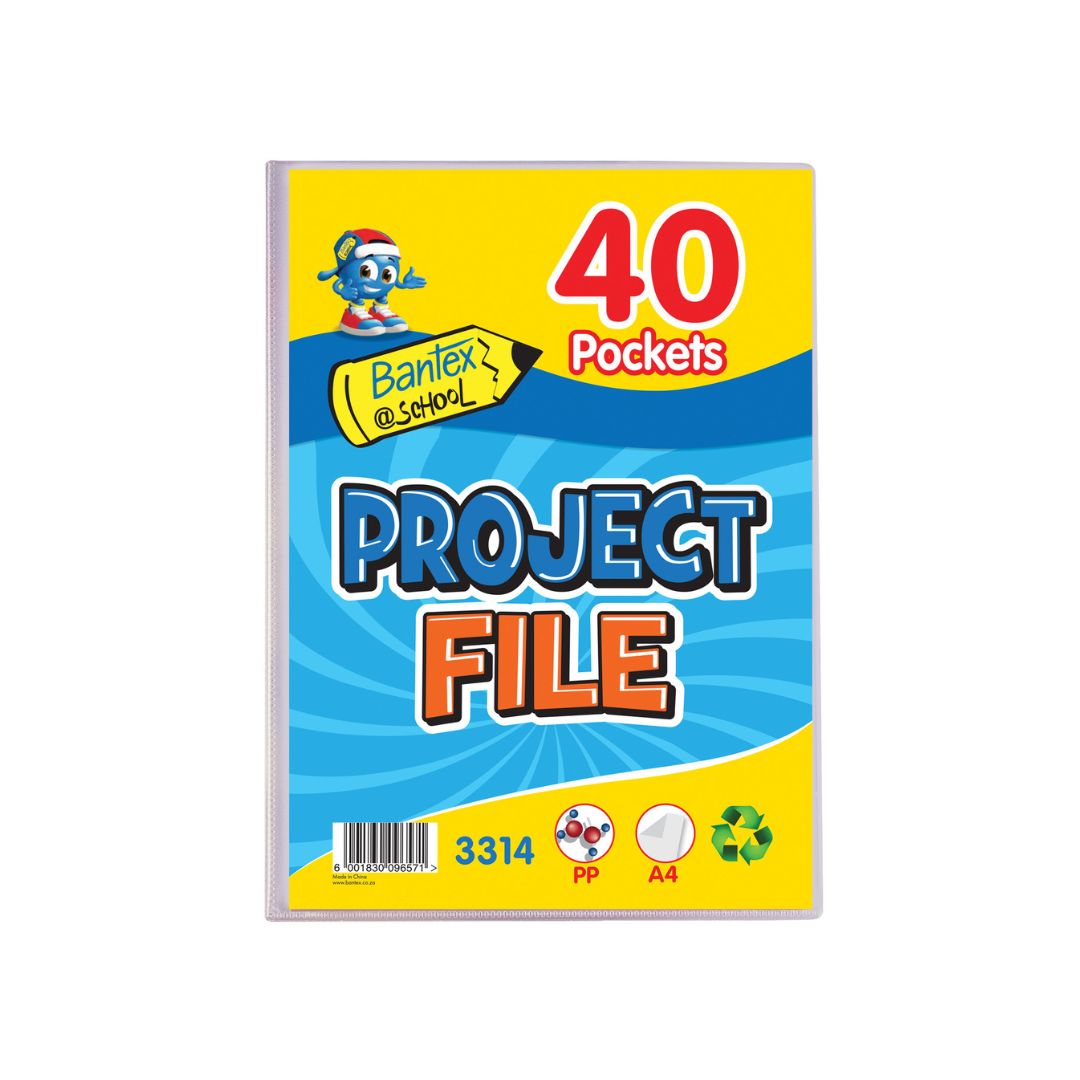 BANTEX (PP) Project Files - Front Pocket A4 - 40 Pockets