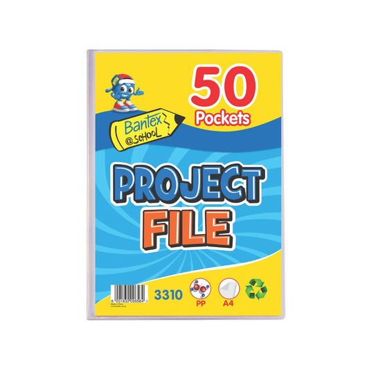 BANTEX (PP) Project Files - Front Pocket A4 - 50 Pockets
