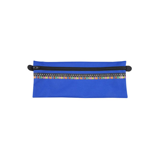 BANTEX 32cm Flat Pencil Bag with Zip & Pencil Ribbon