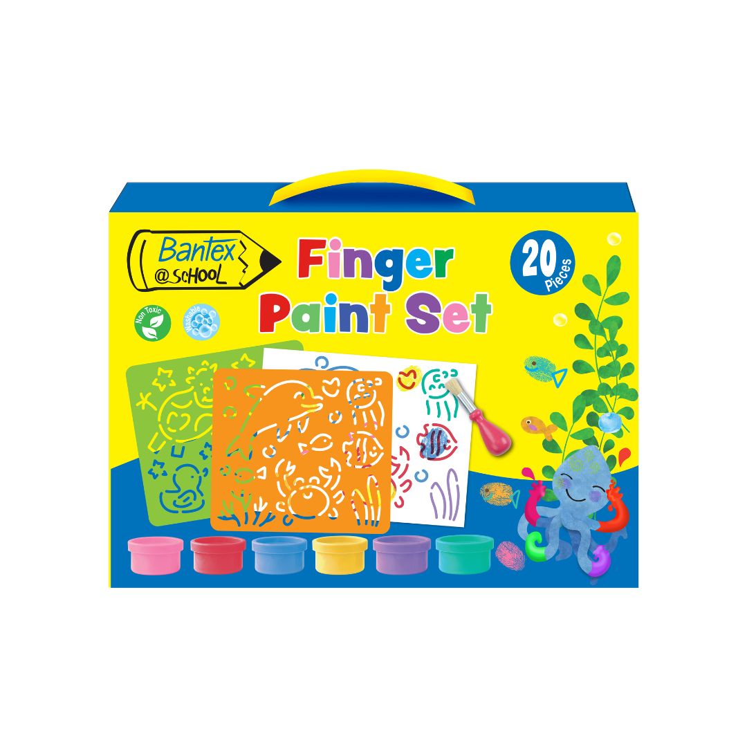 BANTEX @School Finger Paints - 20 Piece Gift Set