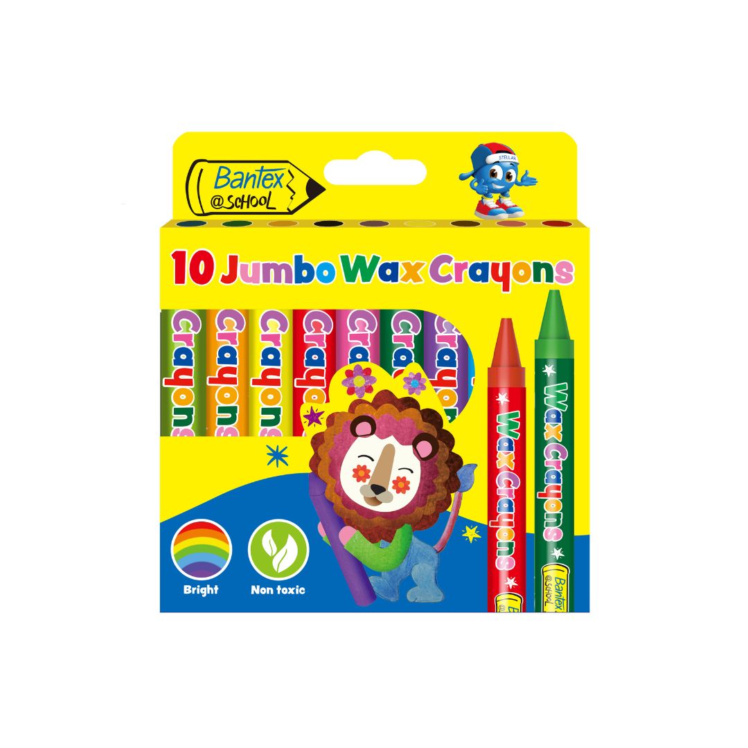 BANTEX @School - Jumbo Wax Crayons (10's)