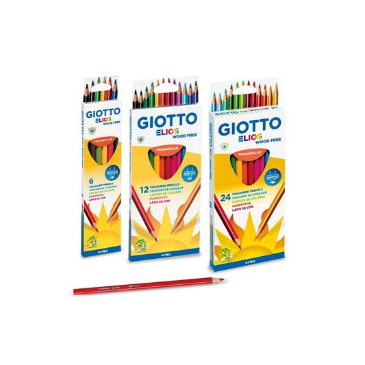 GIOTTO ELIOS Triangular Coloured Pencils 24's