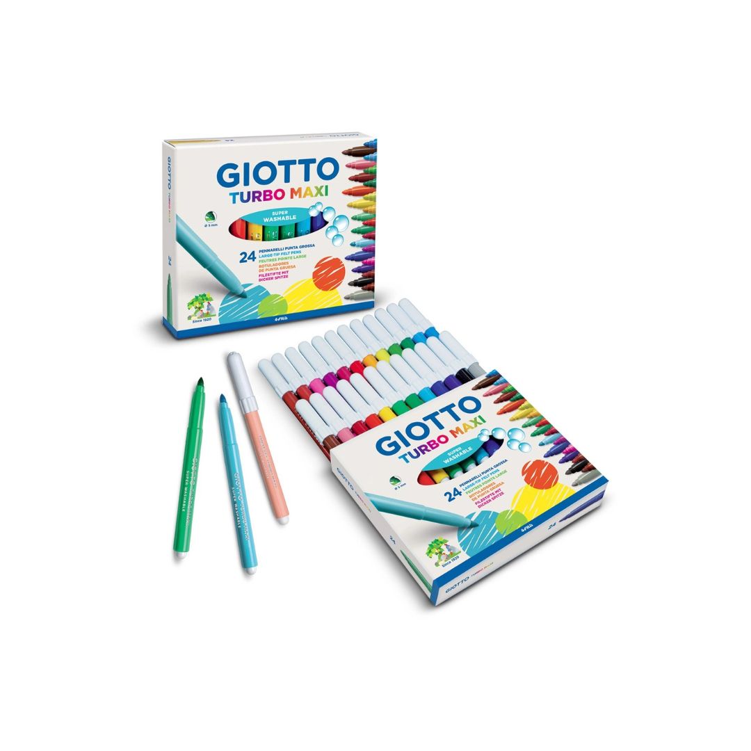 GIOTTO TURBO MAXI Fibre Tip Khoki Pens 24'S
