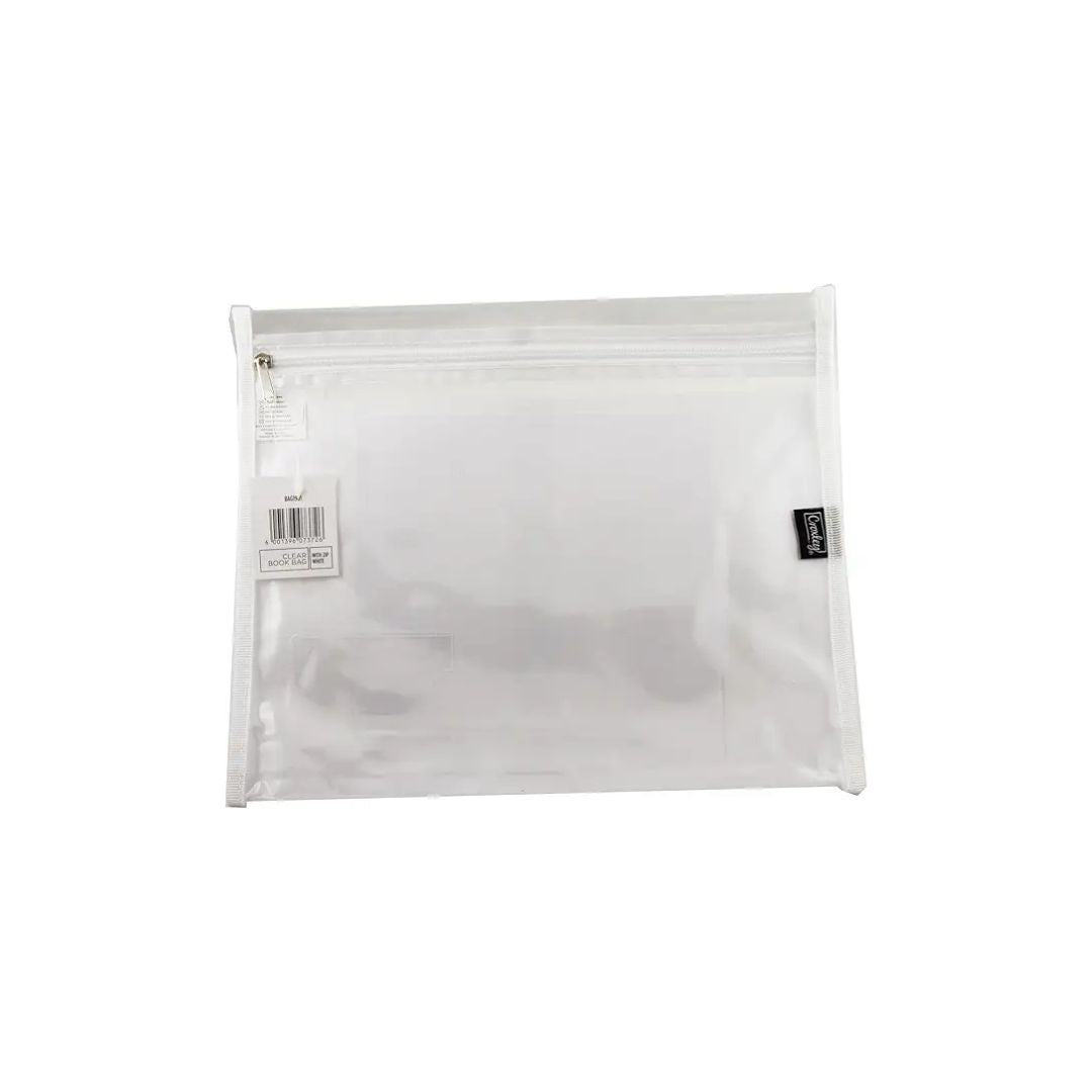 CROXLEY A4 Book Bag Clear with Zip each
