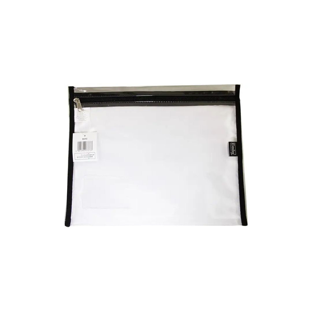 CROXLEY A4 Book Bag Clear with Zip each