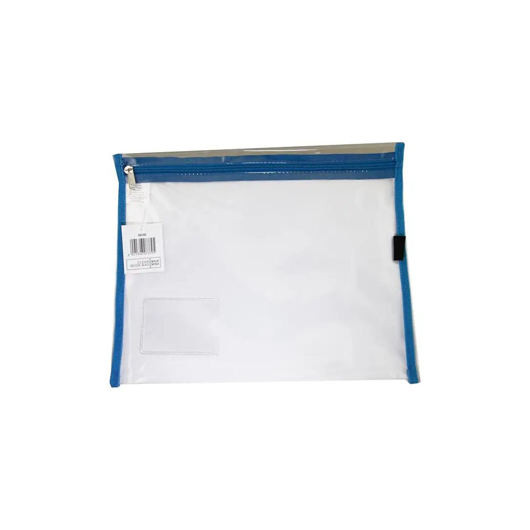 CROXLEY A4 Book Bag Clear with Zip each