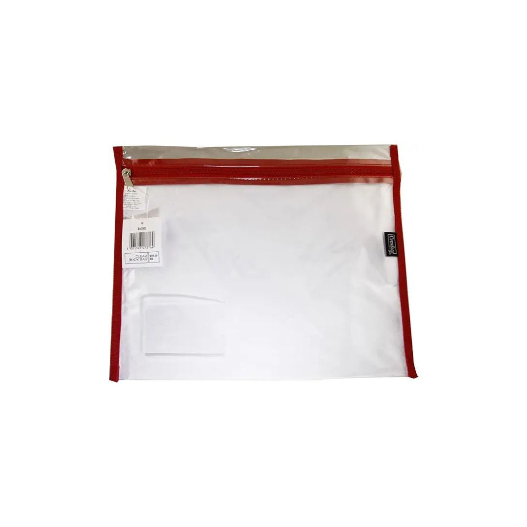 CROXLEY A4 Book Bag Clear with Zip each