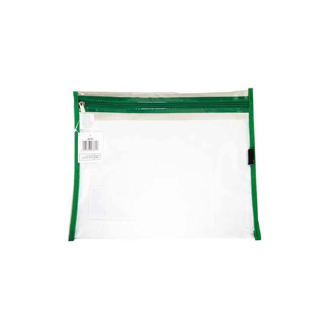 CROXLEY A4 Book Bag Clear with Zip each