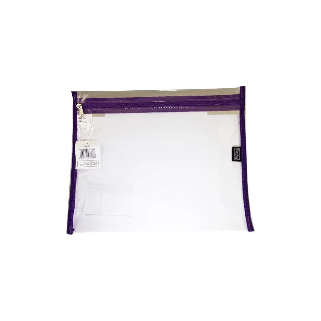 CROXLEY A4 Book Bag Clear with Zip each
