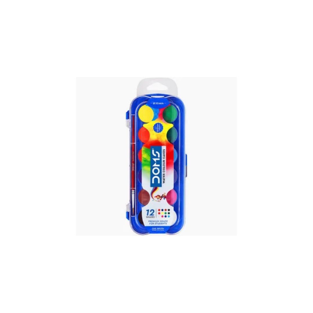 DOMS Watercolour BLOCKS 23mm 12 Piece