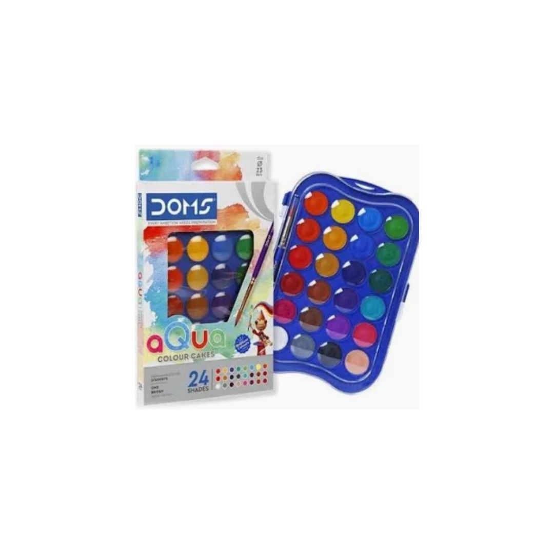 DOMS Watercolour BLOCKS 23mm 24 Piece