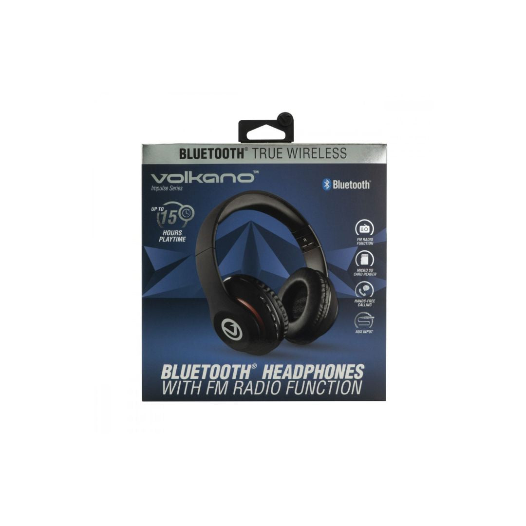 VOLKANO Impulse Series Bluetooth Headphones with Mic