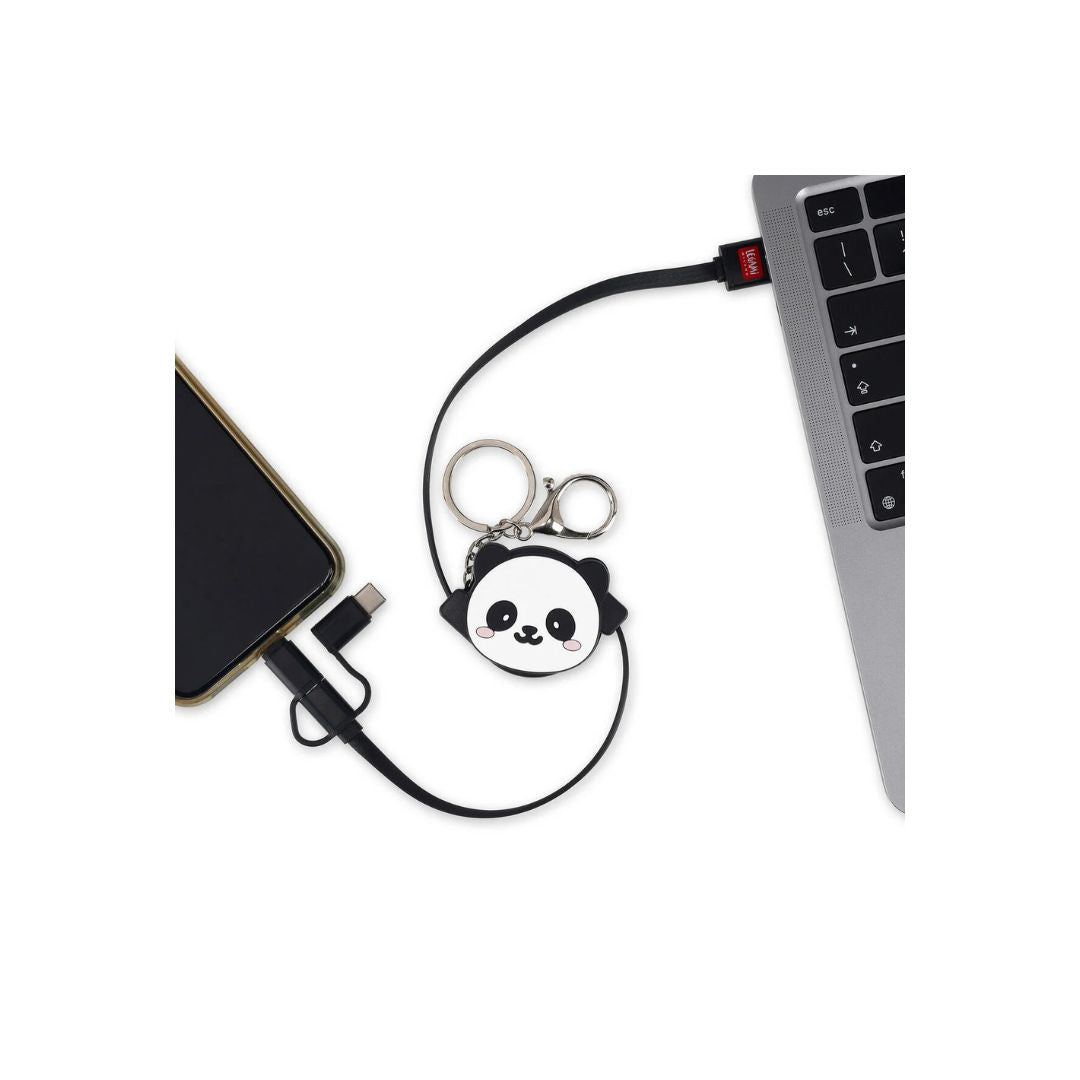 LEGAMI Charge N Roll 3 in 1 Charge Cable Panda