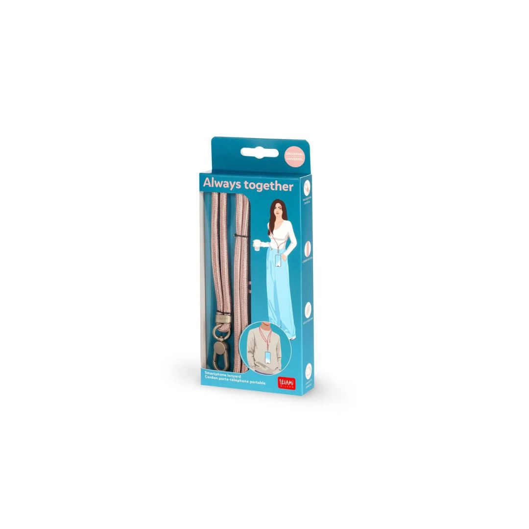 LEGAMI Smartphone Lanyard Rosegold