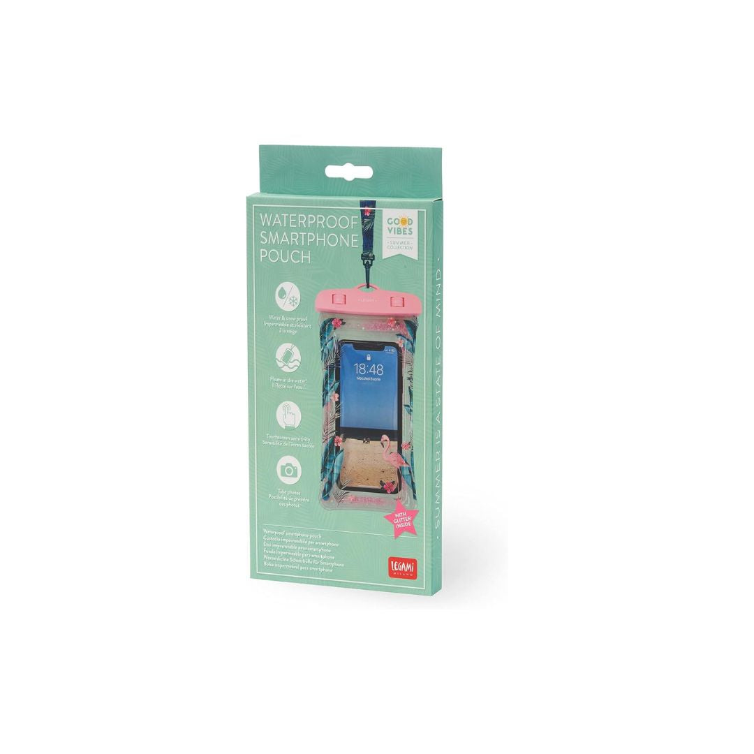 LEGAMI Waterproof Smartphone Pouch Flamingo