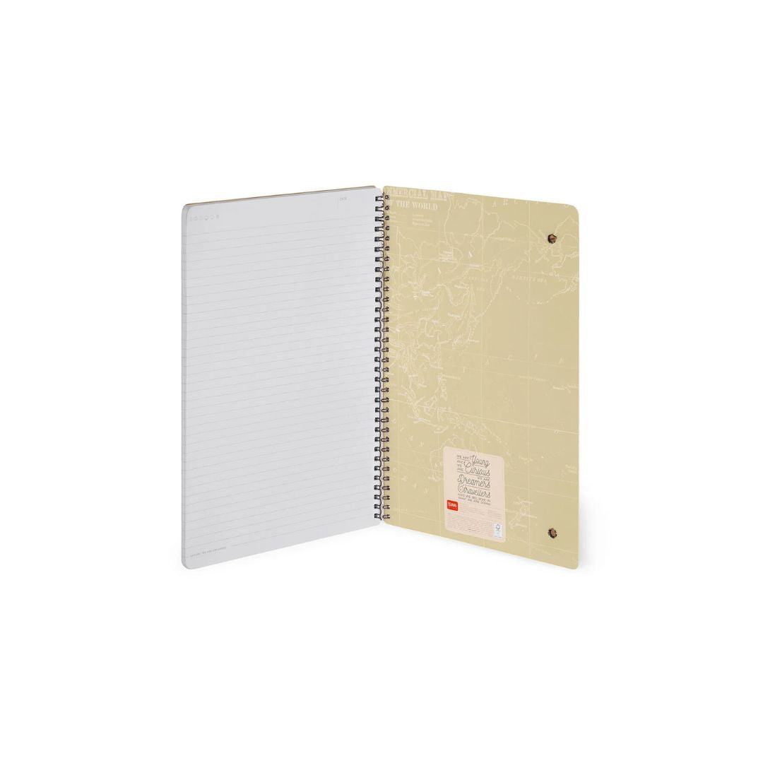 LEGAMI A4 Spiral Notebook Lined Travel