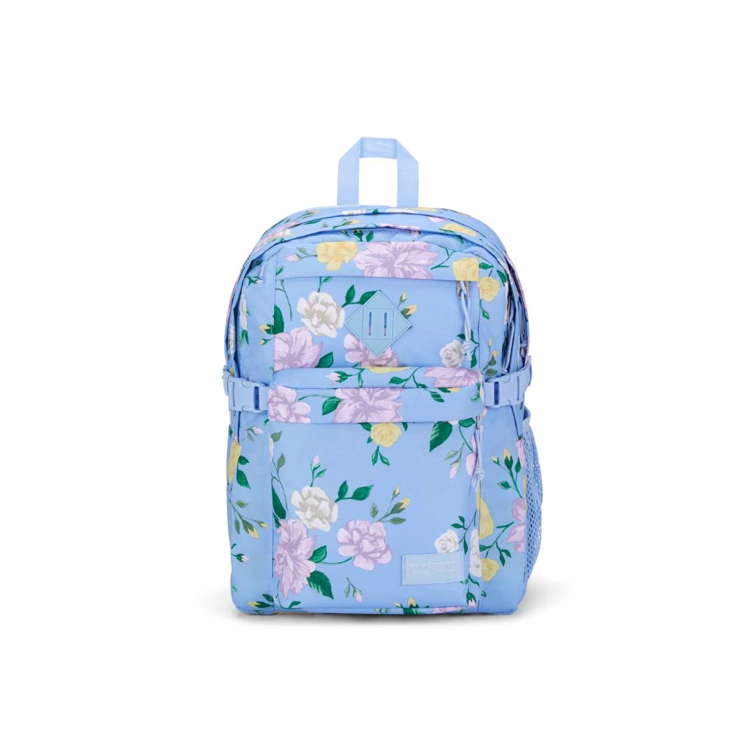JANSPORT Main Campus Backpack Blue Printed