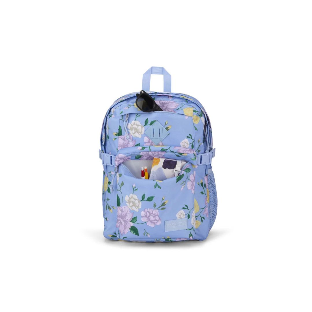 JANSPORT Main Campus Backpack Blue Printed