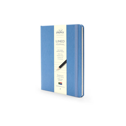 THE PAPERY A5 Classic Hard Cover Journal 160 Pages Blue