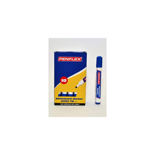 PENFLEX WB13 Whiteboard Marker 1mm Fine Bullet Tip Box of 10