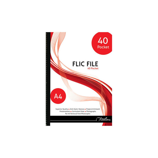 A4 Flic File Pocket File 40 Page