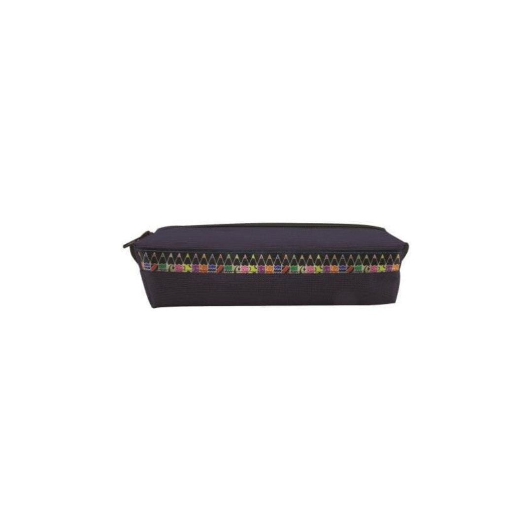 BANTEX 22cm Square Panache Pencil Bag with Pencil Ribbon