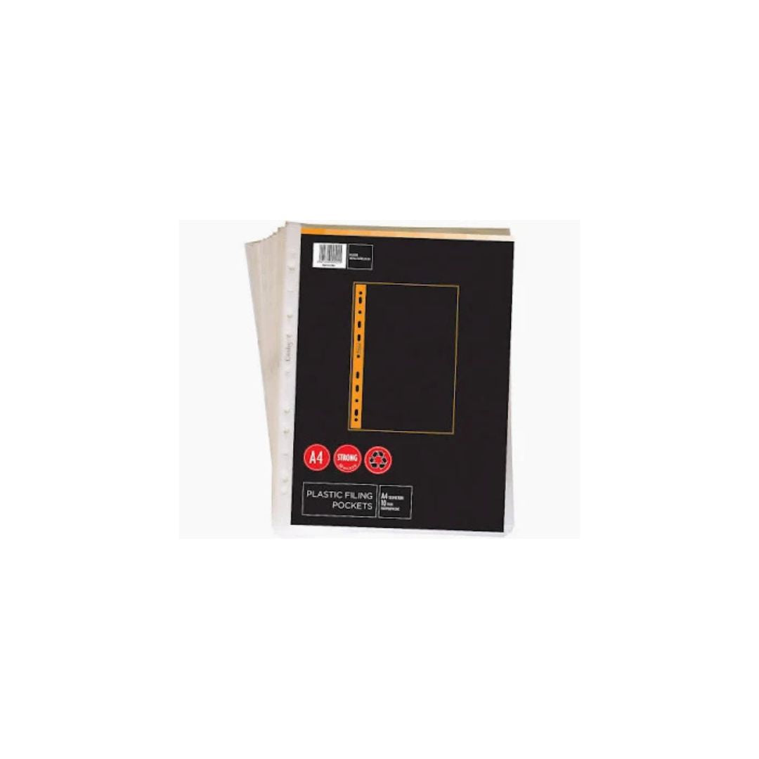 CROXLEY Filing Pockets A4 Sleeve 50 micron 10's
