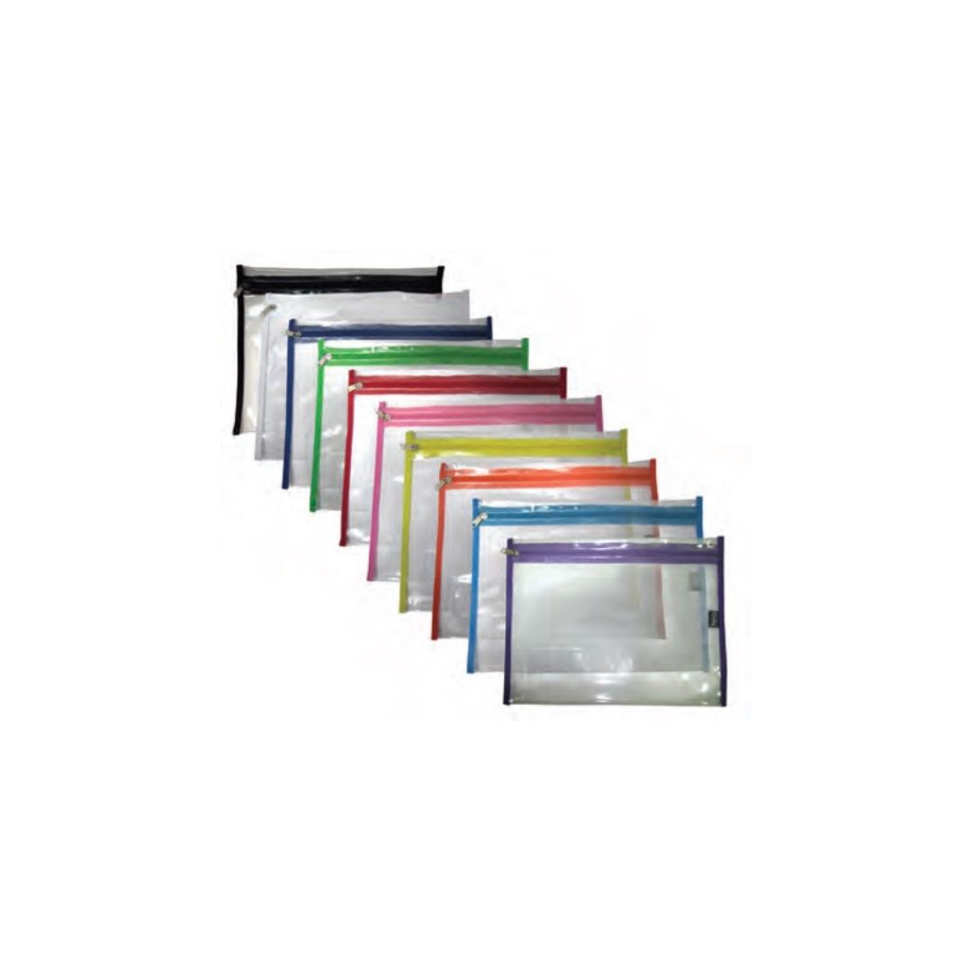 CROXLEY A4 Book Bag Clear with Zip each