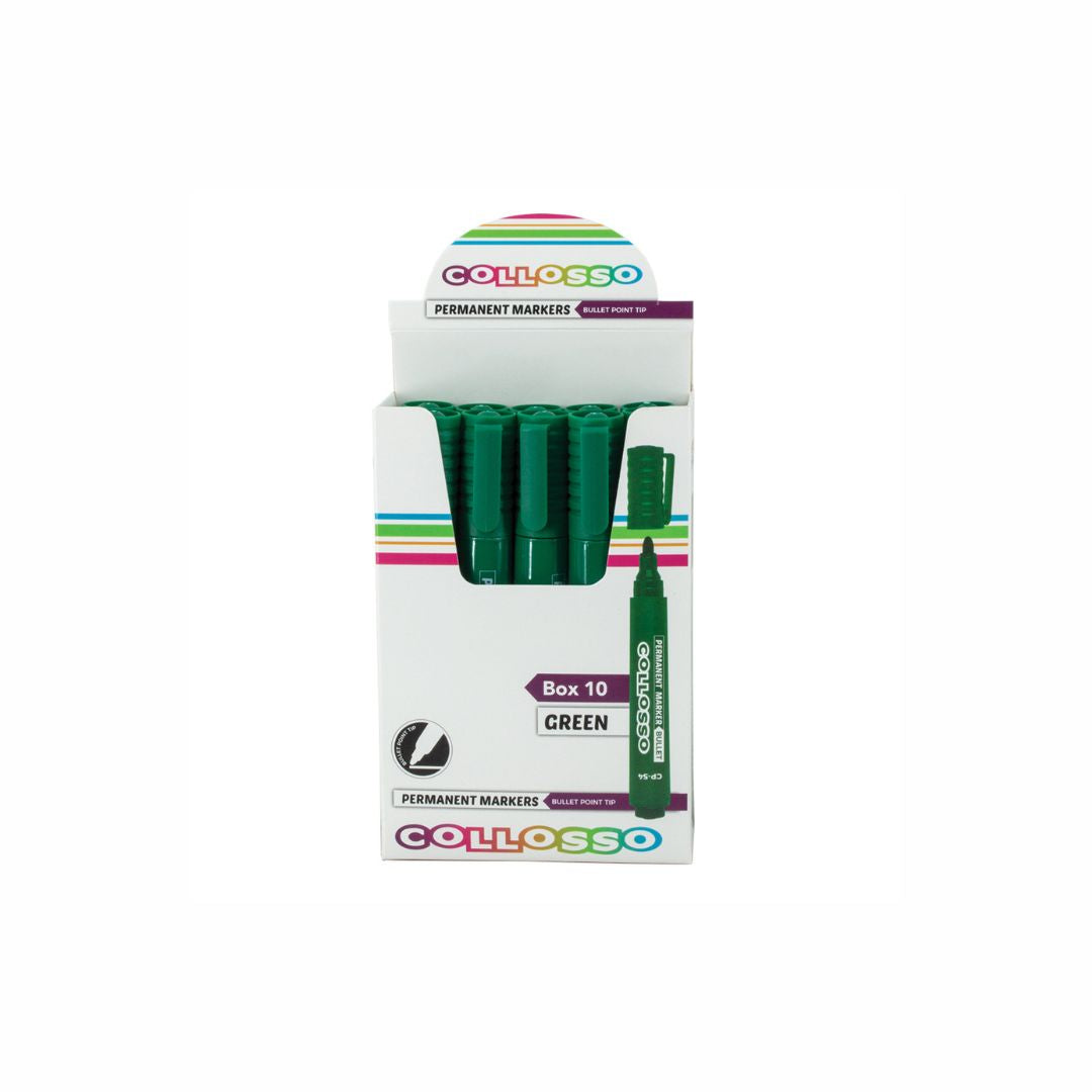 COLLOSSO Permanent Marker Bullet Point Box of 10