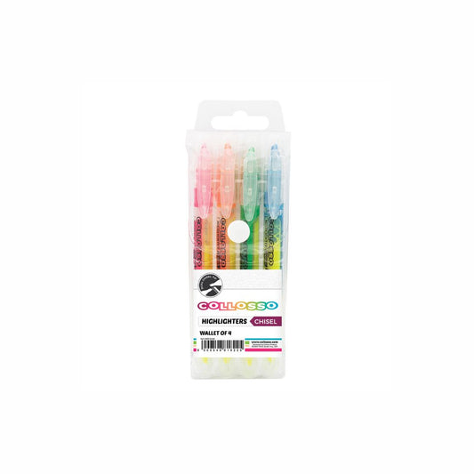 COLLOSSO Slim Dual Tip Liquid Highlighters Wallet 4