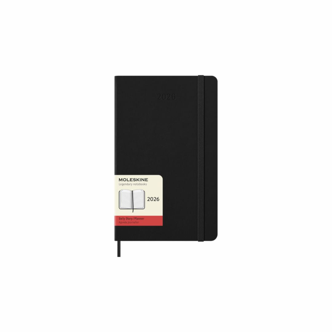 MOLESKINE 2026 12-month Black Large Daily Softcover Diary