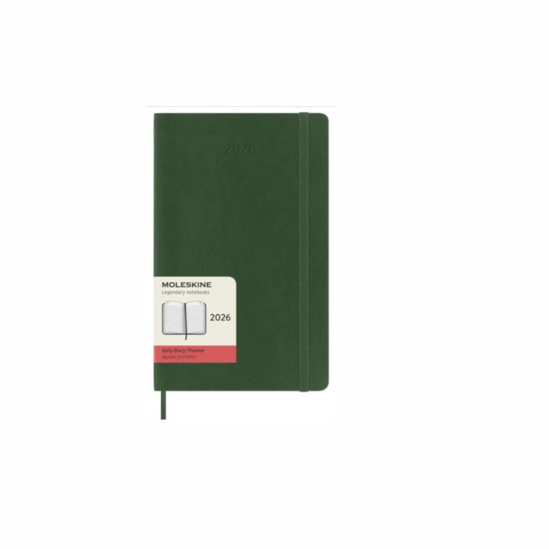 MOLESKINE 2026 12-month Myrtle Green Large Daily Softcover Diary
