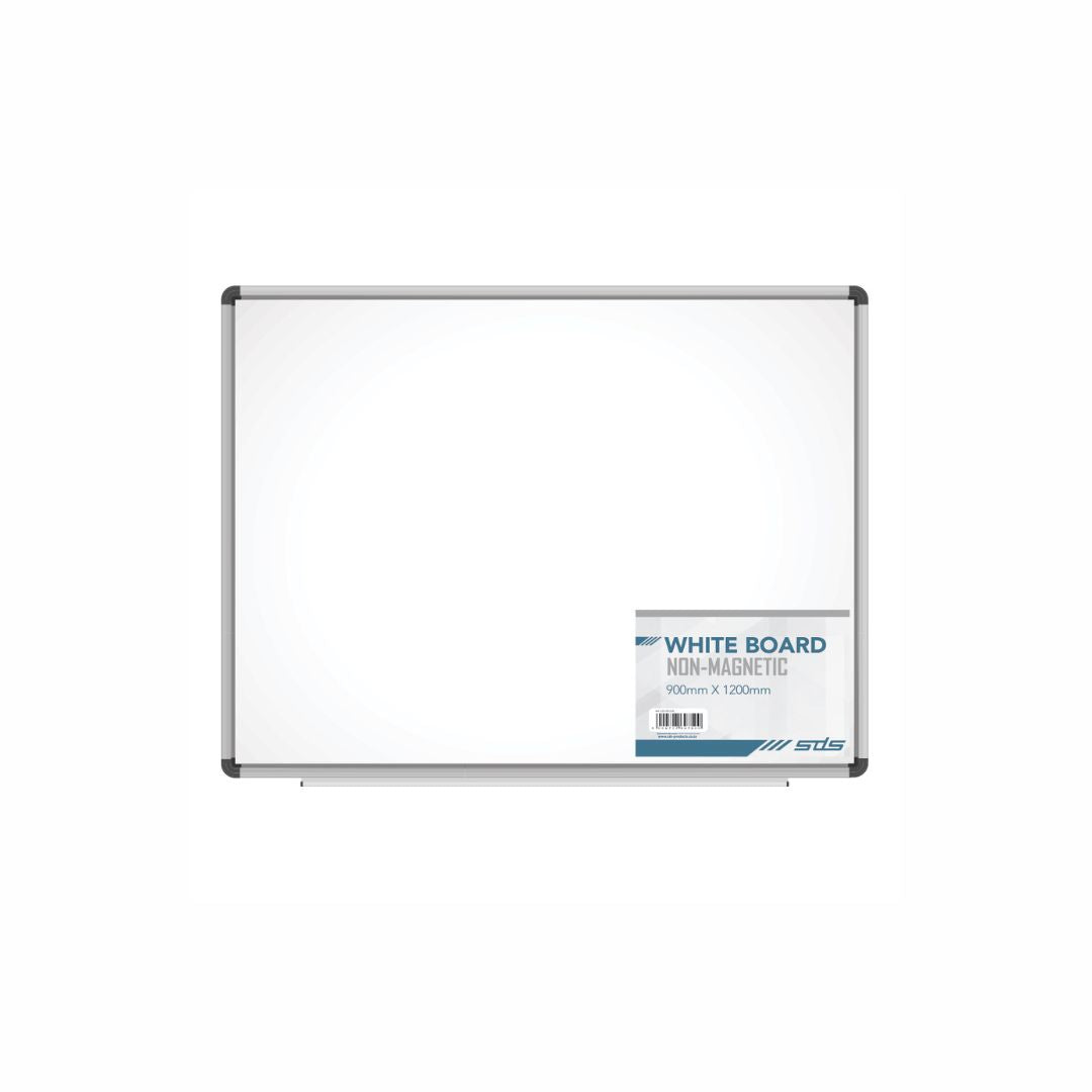 SDS Non Magnetic White Board 900mm x 1200mm