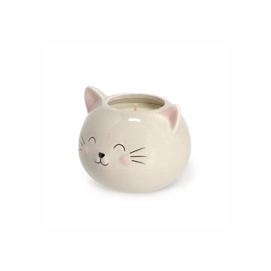 LEGAMI Scented Candle with Kitty Ceramic Holder