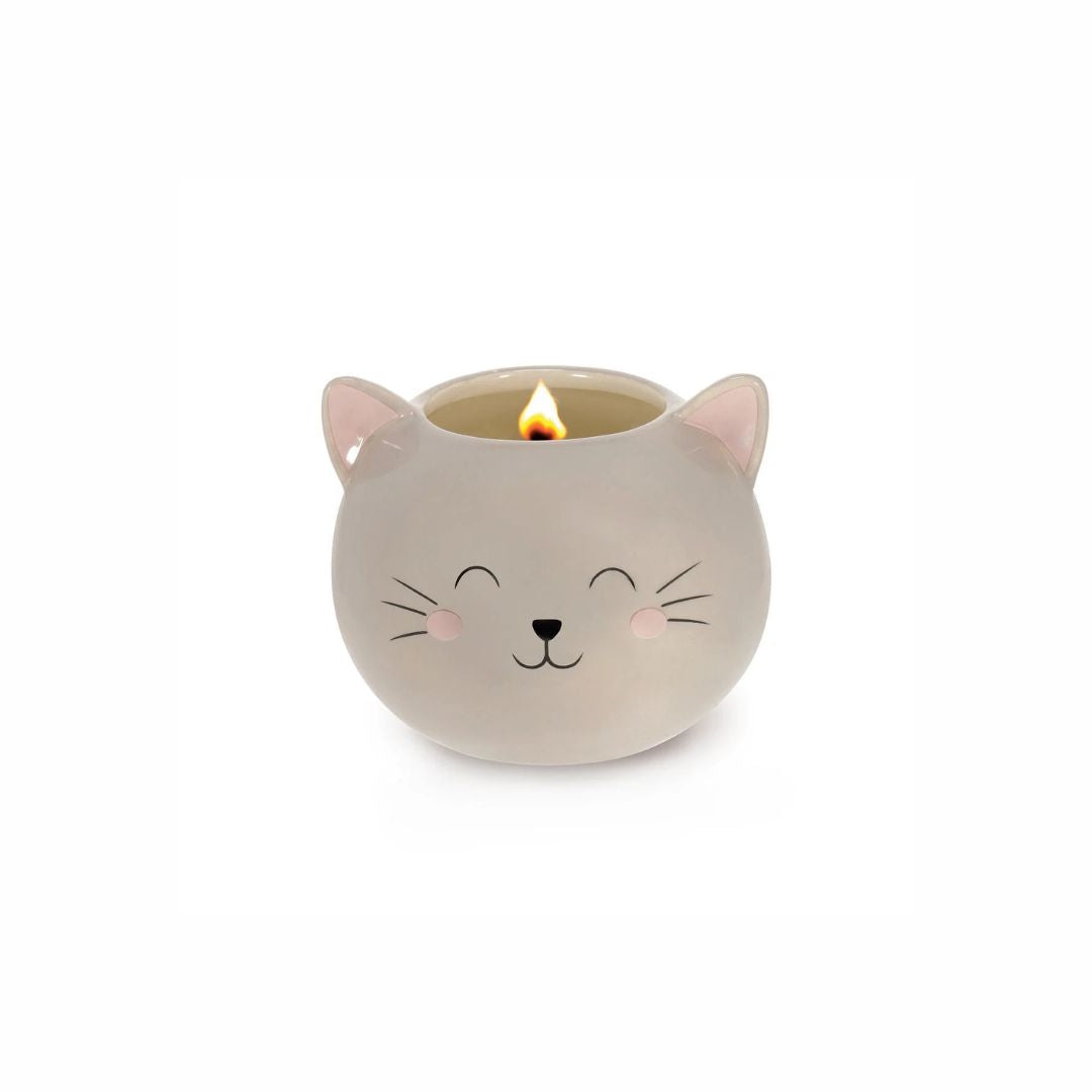 LEGAMI Scented Candle with Kitty Ceramic Holder