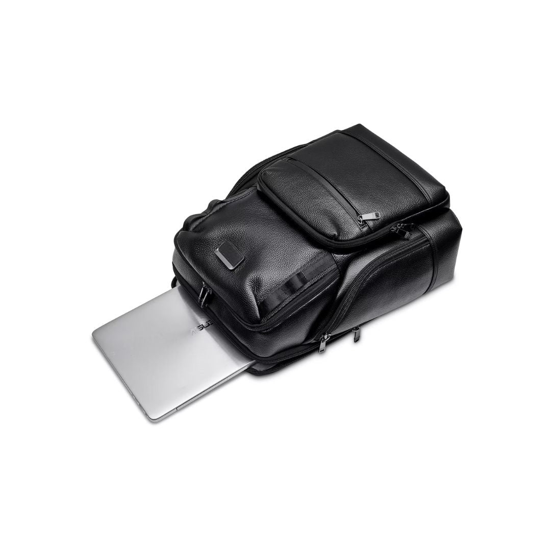 ALEX VARGA Portofino Leather Laptop Backpack