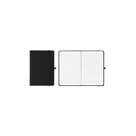 SDS A5 Specialised Journals 192pg - Quad With Elastic & Pen Holder Black